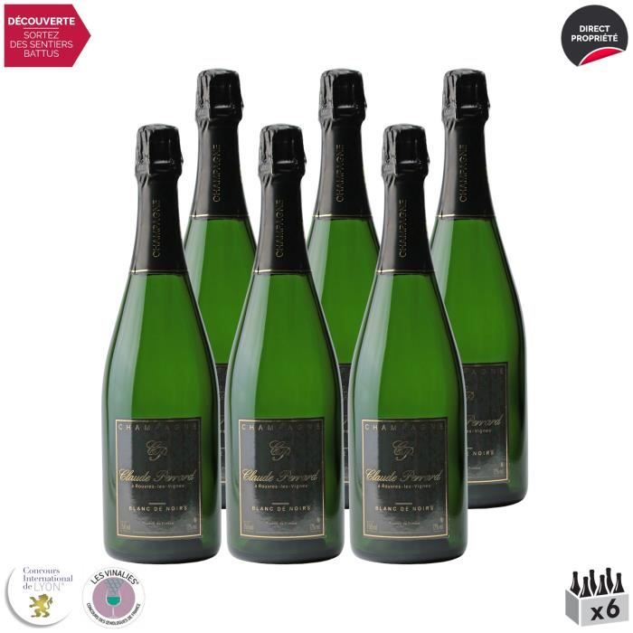 Champagne Blanc de Noirs Blanc - Lot de 6x75cl - Champagne Claude ...
