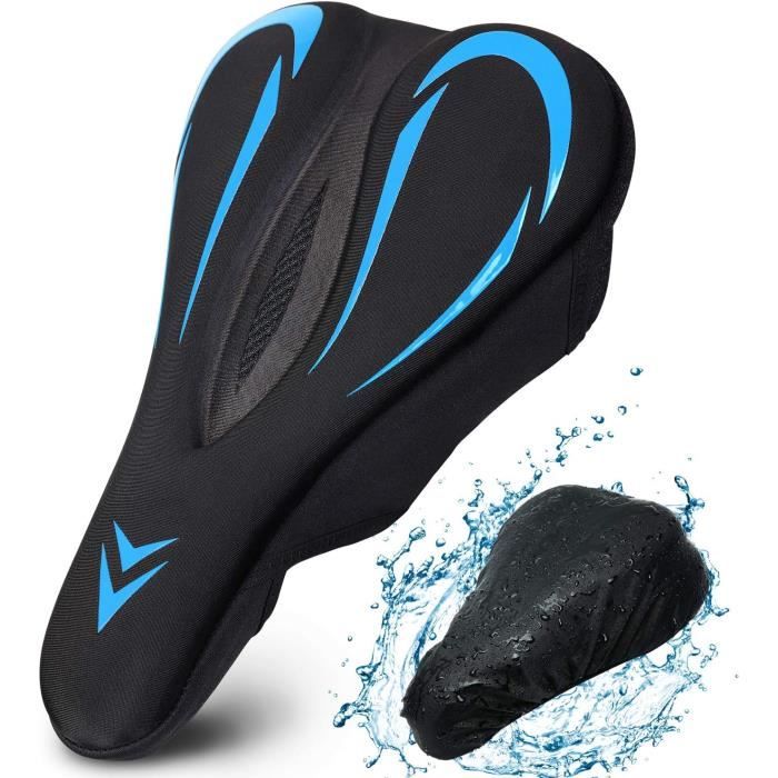 Siège de selle de vélo GEL rembourré respirant ultra léger noir rouge
