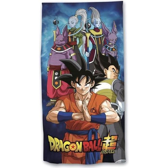 Serviette De Plage Dragon Ball - Motif Son Goku 70x140 Cm - Fan Art - Neuf