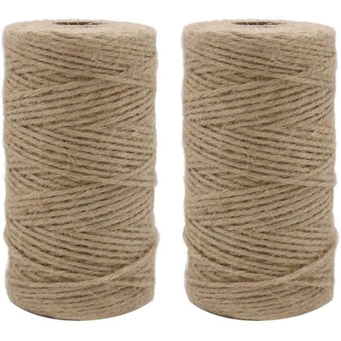 Fil de jute 6 plis 6mm Blanc Bobine 120m - Rayher référence 4200502 Fil de jute 6 plis 6mm Blanc Bobine 120m - Rayher référence 4200502