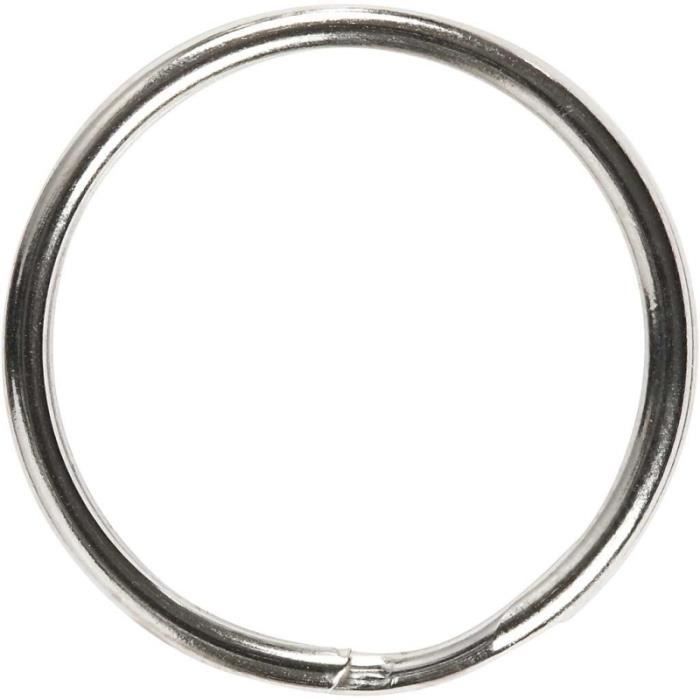 KGDUYC Anneaux Porte-clés Plats En Métal Argenté Pour Clés Et Artisanat