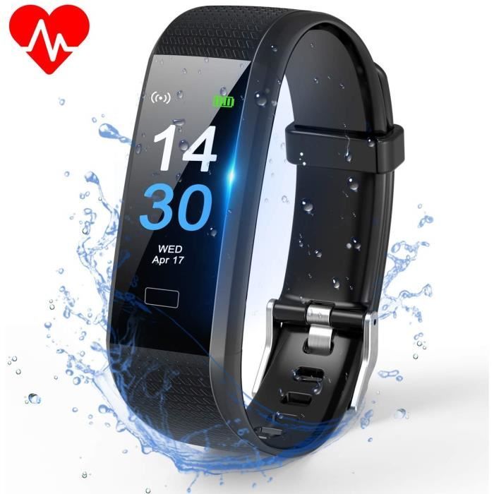 Montre Connectée Bracelet Connecté Podometre Smartwatch Cardio Homme Femme  Etanche IP68 Montre Sport Multifonctionnelle pour Android - Cdiscount  Téléphonie