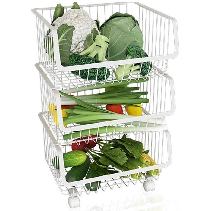 Chariot De Rangement Sur Roulettes - 4 Paniers - Blanc - IKEA - Pour Salle De Bain, Cuisine