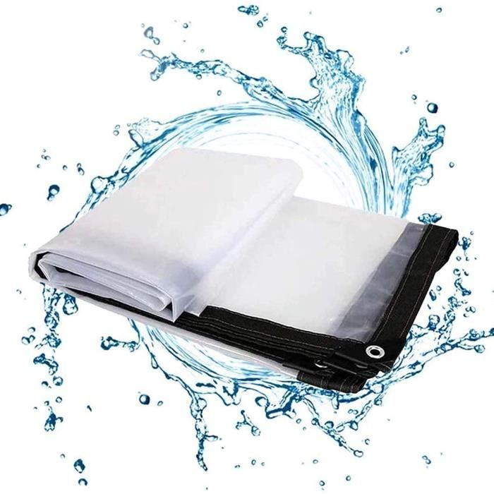 Bâche pour Serre,Noir Transparente en polyéthylène,Résistant à la