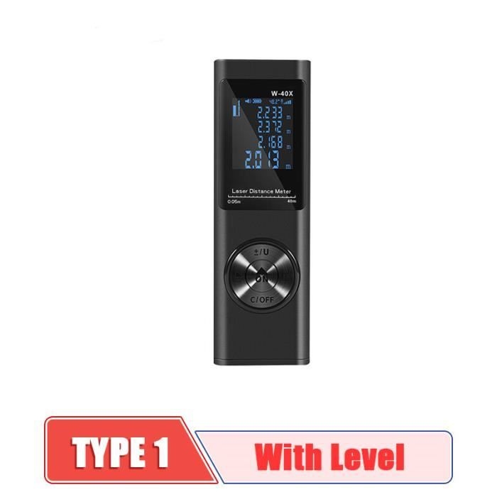 Zerodis Mini Télémètre Portable à Double Avec écran LED