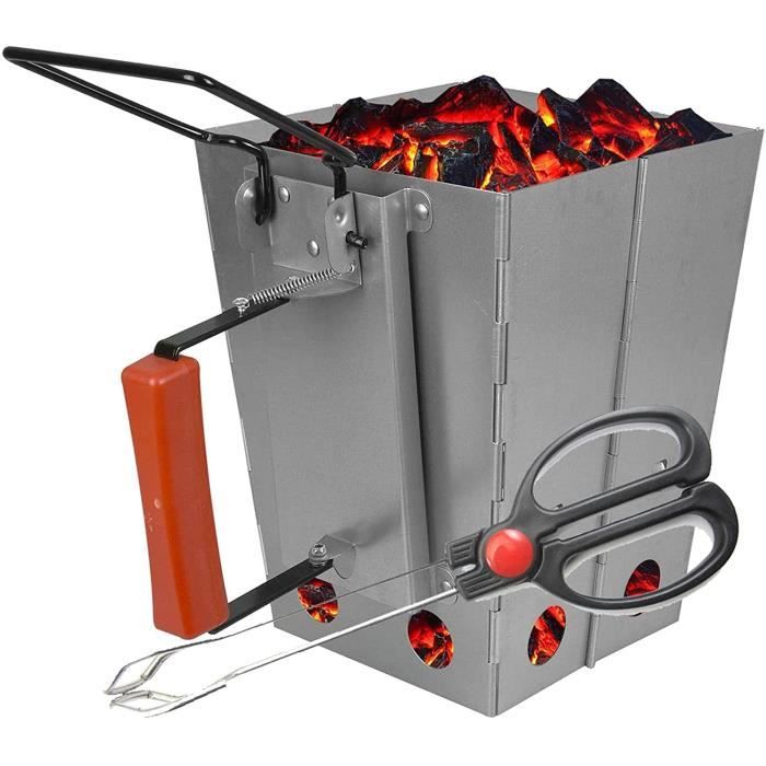 Démarreur Cheminée Pour Barbecue - Universel, Acier Aluminisé, 30x19 Cm, Remplace Weber 7416