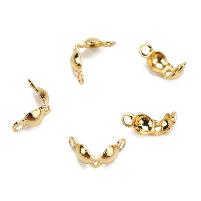 50 Fermoirs à Vis Plaqué Or 18K Pour Bijoux - Géométrie Plate Et Ronde - Création Boucles D'Oreilles