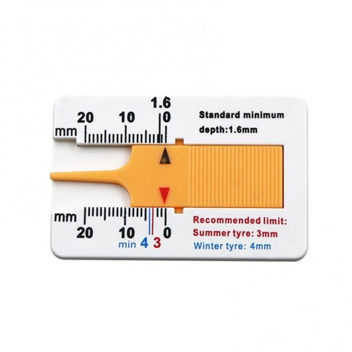 Jauge De Profondeur De Pneu 0-30mm En Acier Inoxydable - Mesure Usure Précise Voiture Moto