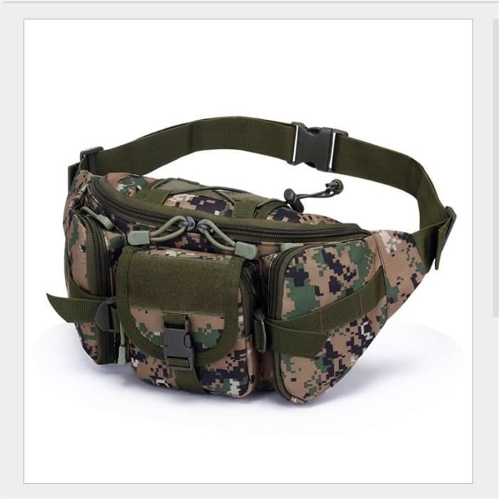 Sac Banane Camouflage Militaire - Nylon Tactique - Unisexe Adulte - Neuf