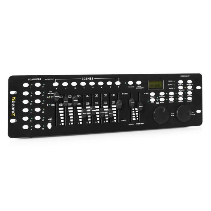 Contrôleur DMX - BEAMZ - DMX240 - 192 canaux - Microphone intégré - Contrôle vocal