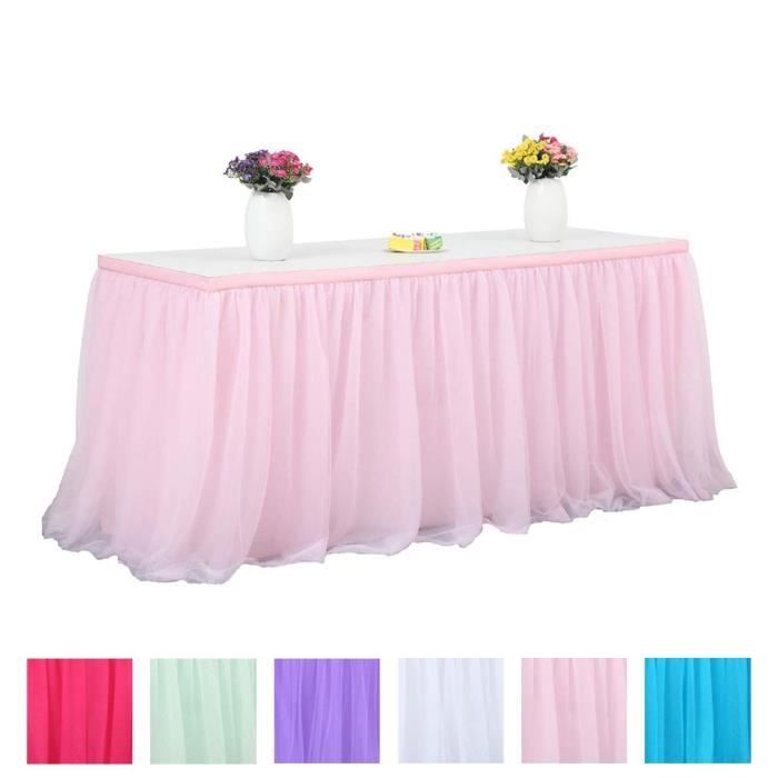 Tulle Jupe de Table D coration Table pour Mariage Anniversaire