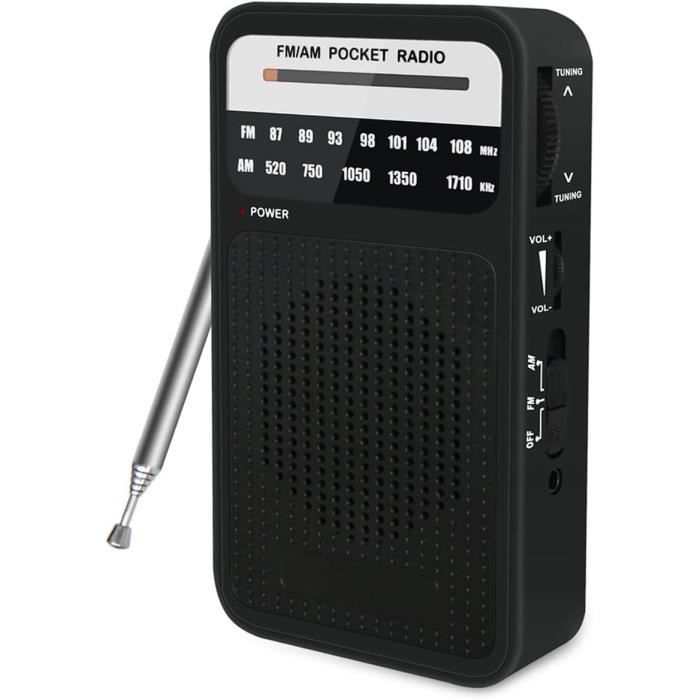 Caliber HPG311Y Radio Portable AM/FM Jaune – Piles, Prise Casque, Ultra-Compacte Pour Camping, Voyage & Urgences