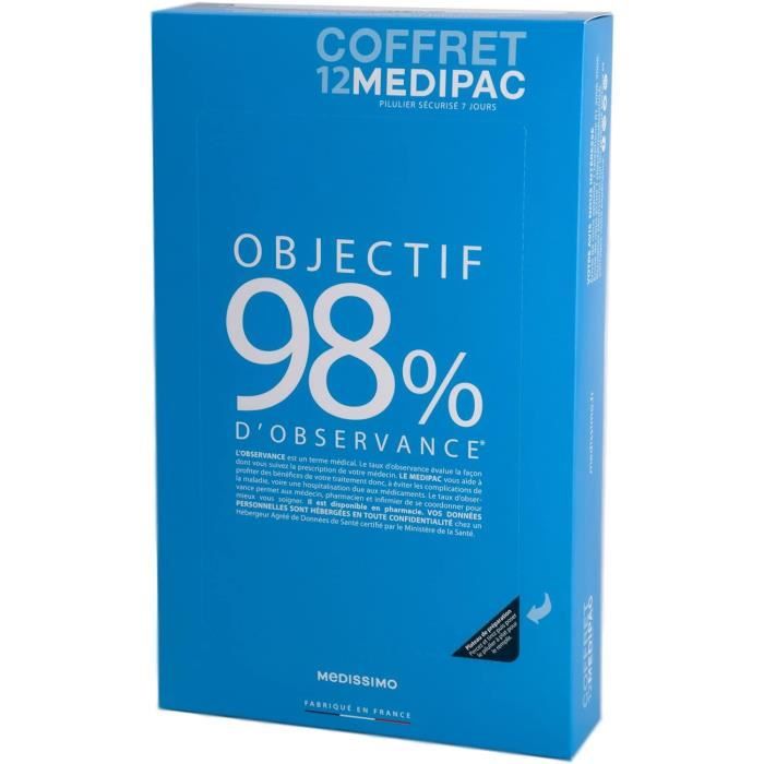 Coffret Medipac. 12 Piluliers, 3 Mois De Traitement.[n435] - Cdiscount ...