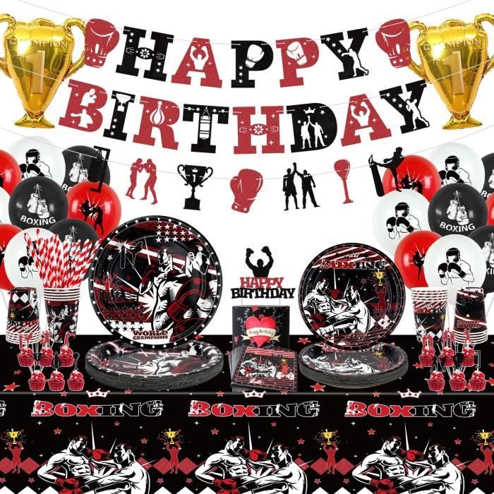 Lot 7 Décorations Gâteau Michael Jackson – Couronne MJ Dance King, Set Anniversaire – Cadeau Fan