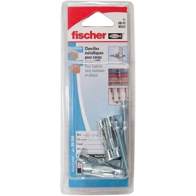 Cheville pour matériaux creux FISCHER HM 4x32 Lot de 20 40mm
