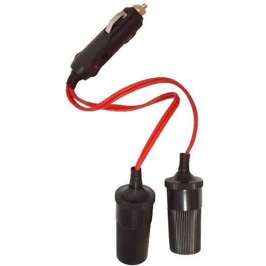 Double prise allume cigare 12V/24V-HTC EQUIPEMENTS-Haute puissance 10A.Avec  cordon rouge 20cm,fusible et LED de fonctionnement rouge - Cdiscount Auto