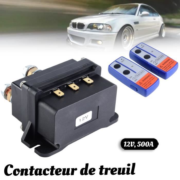 Kit Télécommande Sans Fil Pour Treuil De Voiture 4x4 – Contrôle à Distance Jusqu'à 150 Pieds, étanche IP65, Livré Avec 2 Télécommandes