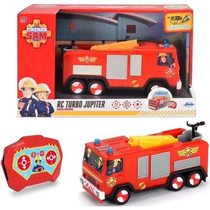 RC Camion De Pompier Jouets Pour Enfants Mélange Grue Jet Deau Cami