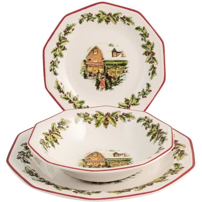 Assiette Plate - Limics24 - 842474 Holly Toys Earthware Service Table 18