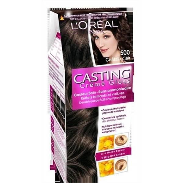 Loreal Paris Casting Cream Gloss 500 Medium Brown Hair Color Reviews Chocolate Brown Hair Color Brown Hair Color Chart
