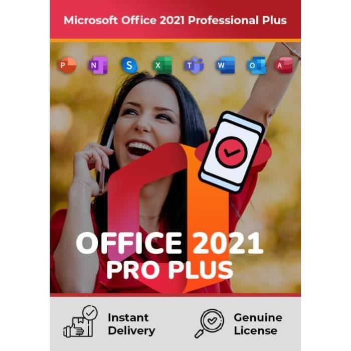 Microsoft Office 2021 Professional Plus version complète original à