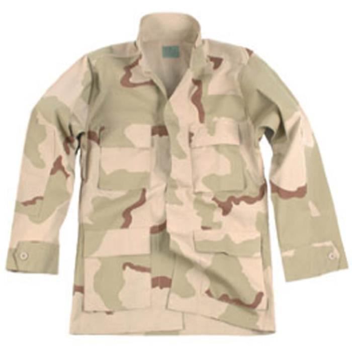 teesar hommes bdu chemise ripstop 3-color désert