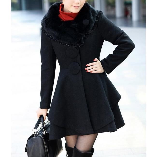 لو استطعت ستارة محاكاة manteau long coupe patineuse -  findlocal-drivewayrepair.com