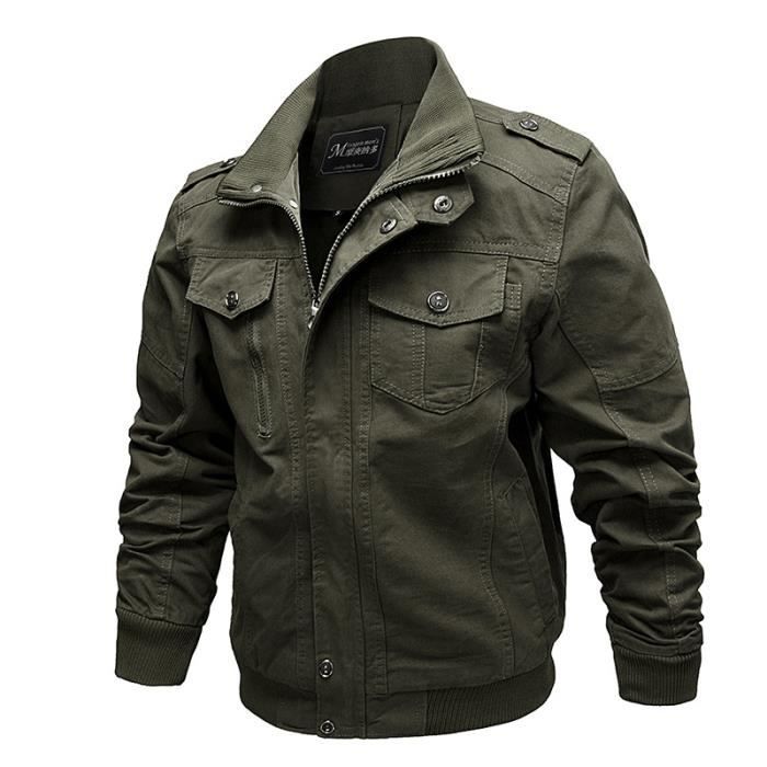 Manteau homme Manteau d contract e Col montant Manteau sans