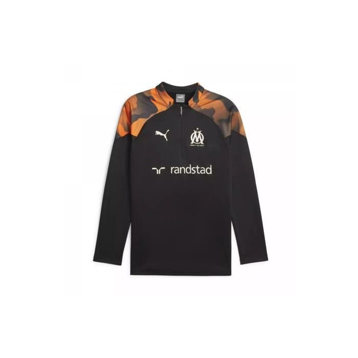 Sweatshirt Training OM Fleece 2023/24 - noir/rickie orange - M