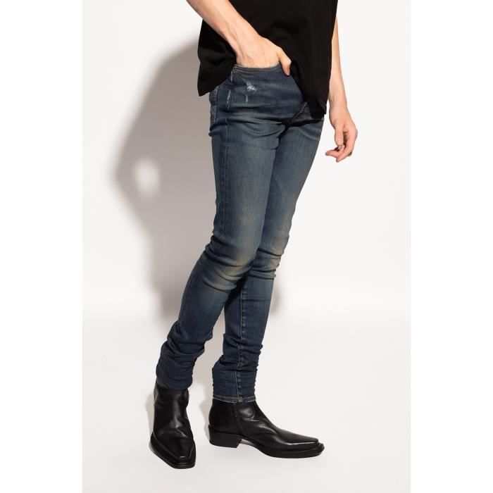 Jean skinny stretch effet vintage AMIRI Homme Noir Taille basse Cdiscount Pret a Porter