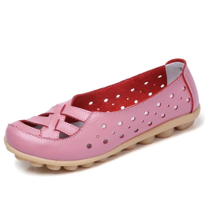 Appartements Femmes Chaussures Les Mocassins Femme D Infirmiere Douce Chaussures Concis Rose Achat Vente Mocassin Cdiscount