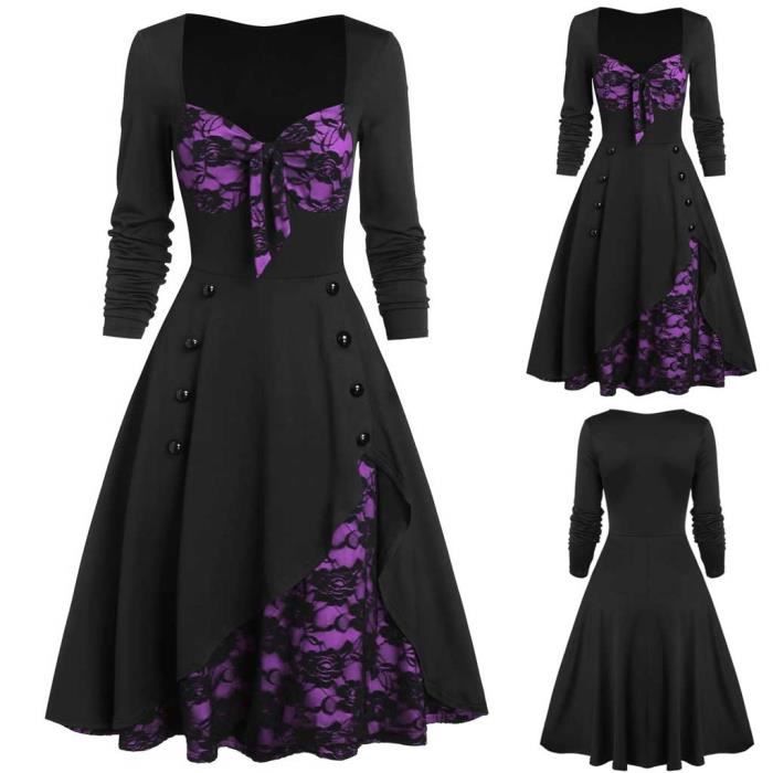 robe vintage violette