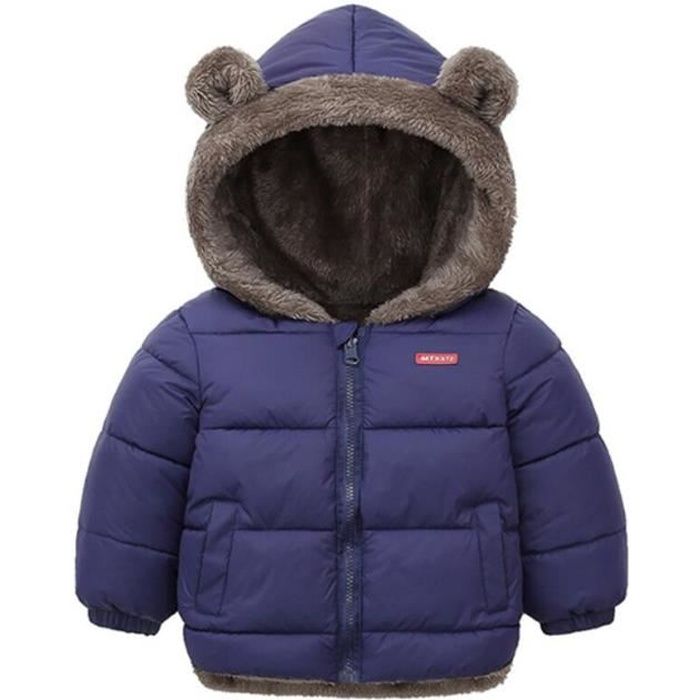 Manteau D'hiver Enfant Doudoune Chaude à Capuche - Coupe-vent Imperméable, Léger Et Respirant Pour Activités Extérieures
