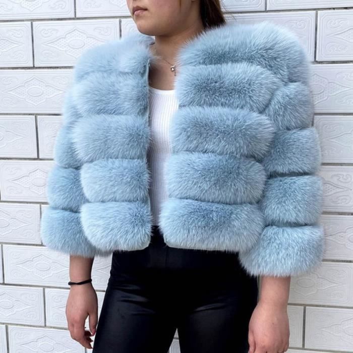 Pompons En Vraie Fourrure De Renard - Lot De 5 Boules 8 Cm, Boucles élastiques | DIY Décoration Vêtements