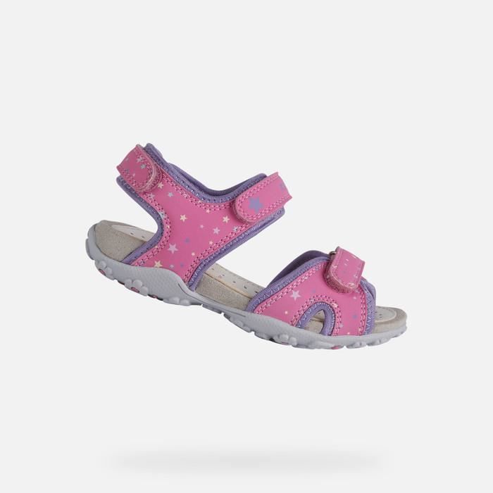 Sandales GEOX JR SANDAL ROXANNE Violet Fuchsia lilas Enfant