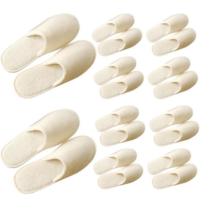 8 chaussures unisexes 10pairs simples chaussons uniques chaussons  confortables hôtel serviettes maison