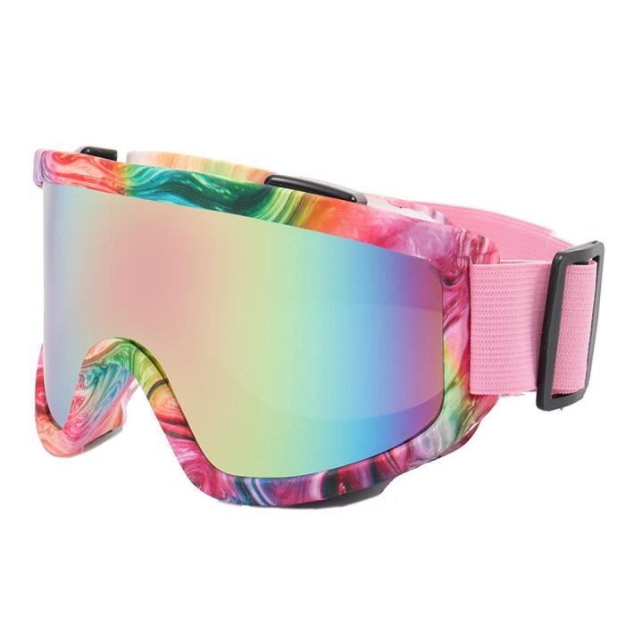 Masque - lunettes ski,masque de Ski pour femmes,lunettes de  neige,coupe-vent,pour l'extérieur,Protection UV,Sport- Black Silver -  Cdiscount Sport
