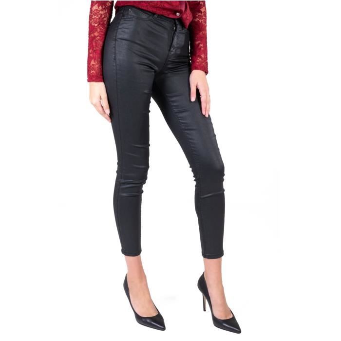 Jean skinny stretch noir huile Guess jeans Femme Noir Cdiscount Pret a Porter