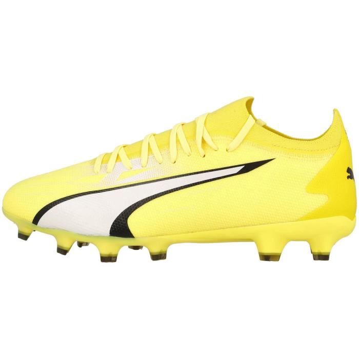 chaussures de foot - puma - ultra match - crampons moulés - homme - jaune