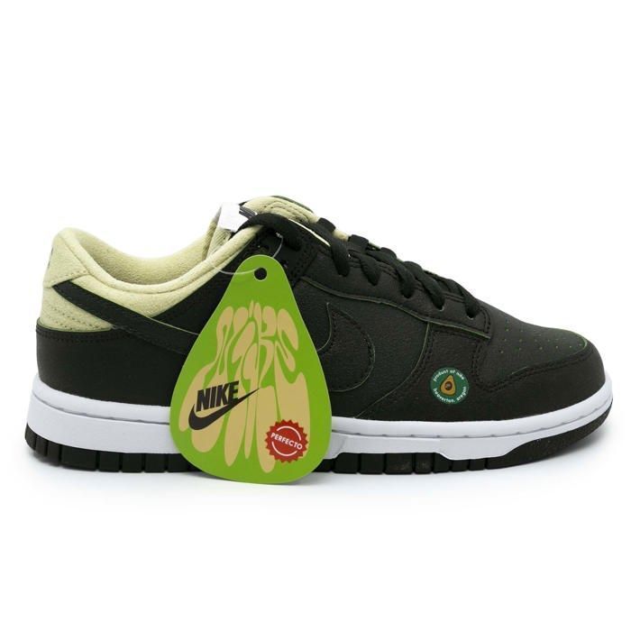 Nike Chaussures NIKE Dunk Low Avocado W Noir - Femme/Adulte - Lacets - Plat - Synthétique