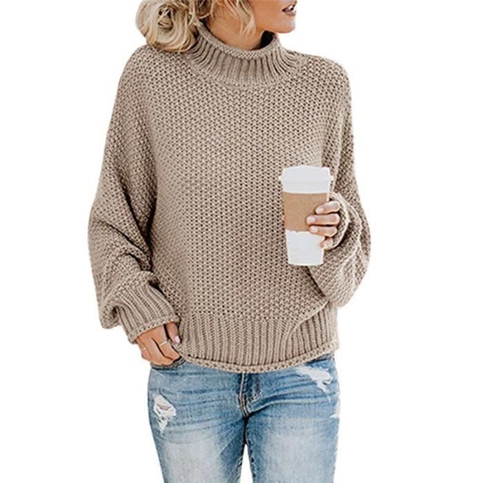 Pull col roulé sales grande taille femme