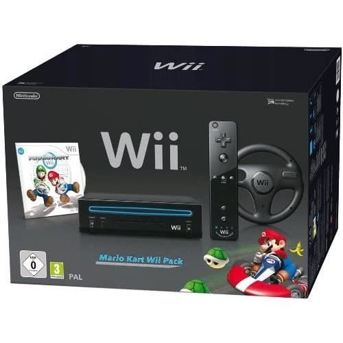 Console Wii + Mario Kart + Telecommande Wii Plus + Volant Wii - vue 4