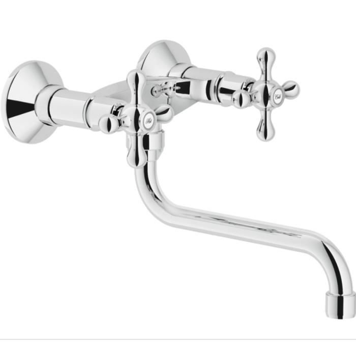 Nobili Rubinetterie Teknobili Grazia C5003 Mitigeur Mural Pour Lavabo Orientable Chrome Achat Vente Robinetterie Sdb Teknobili Grazia C5003 Cdiscount