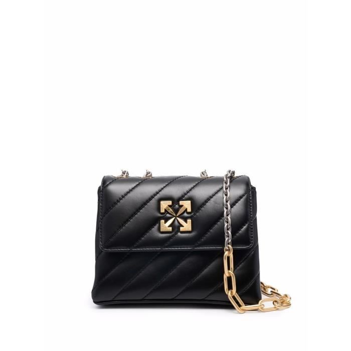 OFF WHITE FEMME OWNN007F21LEA0011000 NOIR CUIR SAC PORTE EPAULE Cdiscount Bagagerie Maroquinerie