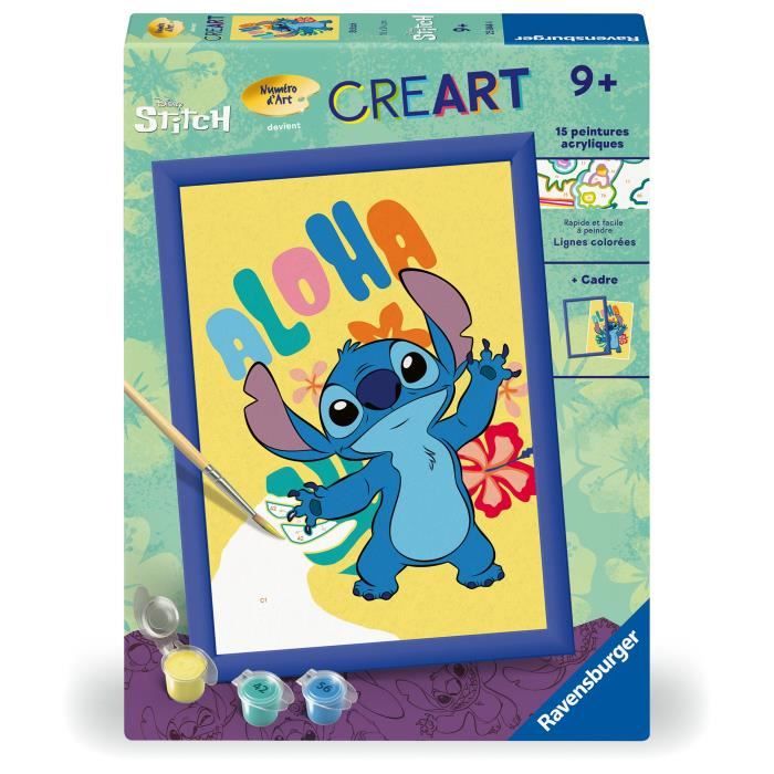 CreArt Kids 18x24cm Stitch Kit de peinture par numéros Numéro dArt Dès 7 ans 25844 Ravensburger CreArt Kids 18x24cm Stitch Kit de peinture par numéros Numéro dArt Dès 7 ans 25844 Ravensburger
