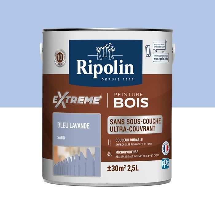 Ripolin Protection Extreme Bois Bleu Lavande Satin 2 5 L Cdiscount Bricolage