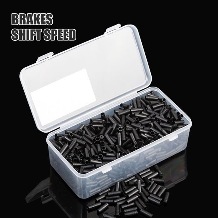 30 Vis De Câble De Frein – Boucles De Fixation Acier Inox Pour Vélo, Moto, Ski – Taille 1,45 X 0,85 Cm, Ouverture 2,5 Mm