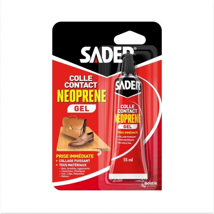 Colle Contact Néoprène Gel 55ml Sader Le Tube De 55ml