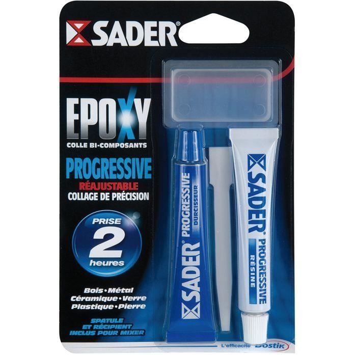 Colle Epoxy progressive 2 x 15ml - SADER - 30610776