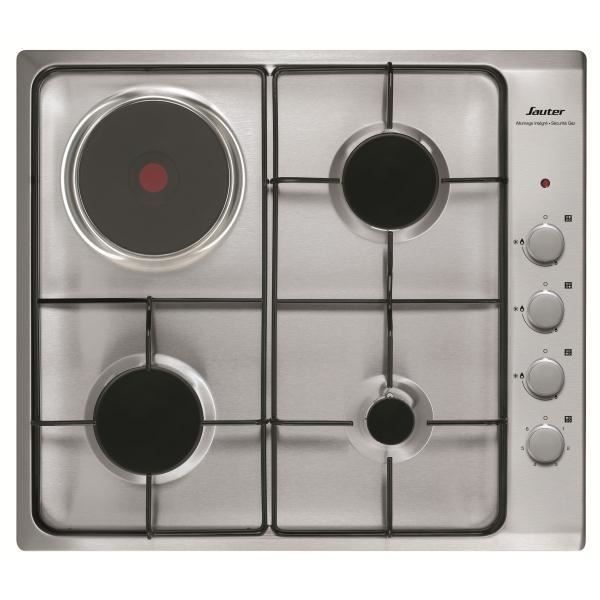 Plaque De Cuisson Mixte 3 Gaz 1 Induction Table De Cuisson Mixte Sauter Spe4464mx Achat Vente Plaque